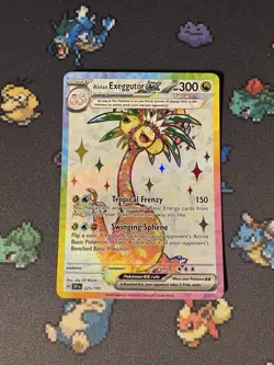 Pokemon Cards Alolan Exeggutor ex 225/191 Secret Rare Surging Sparks - (NM) - Image 1