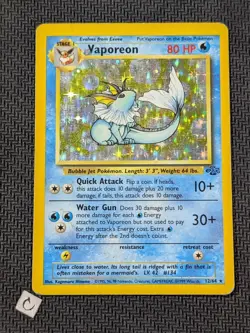 Vaporeon 12/64 - Jungle Unlimited Holo Rare Pokemon TCG HP - Image 1