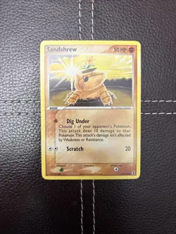 Pokemon TCG - Sandshrew - 82/113 - EX Delta Species - NM Common (2005) - Image 1