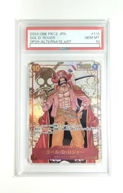 PSA 10 Gol D. Roger OP09-118 Alt Art SEC Emperors in the New World ONE PIECE - Image 1