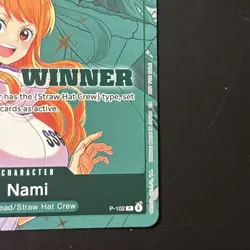 Nami (Winner Pack 2026 Vol. 2) OP-PR P-102 Foil PR NM One Piece Promotion Cards - Image 2