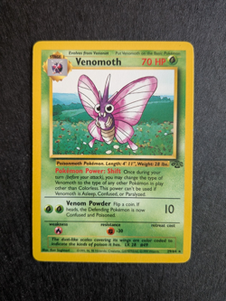 Venomoth 29/64 Jungle Regular Light Play Pokemon Card - Image 1