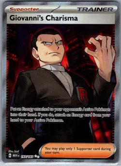Giovanni's Charisma 197/165 SV: Scarlet & Violet 151 - Pokemon Card - NM - Image 1