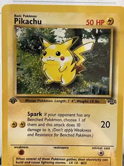Pokemon Card Pikachu CGC 8 NM/Mint Card #60/64 1st Edition Jungle Pokemon psa - Image 2