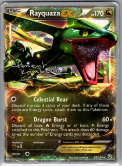 Rayquaza EX 85/124 Dragons Exalted - Pokemon Card - LP - Image 1