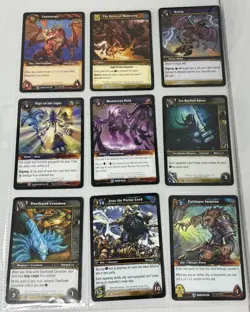 World of Warcraft TCG Holos/Rares Massive #216 Card Lot !!! Ungraded But Mint !! - Image 1