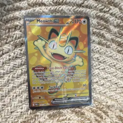 Meowth EX Full Art Ultra Rare Holo Pokemon Card XY Phantom Forces 107/088 - Image 1