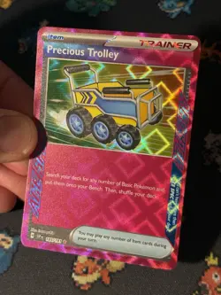 Pokemon Cards Precious Trolley 185/191 Holo Rare Ace Spec Surging Sparks - (NM) - Image 2