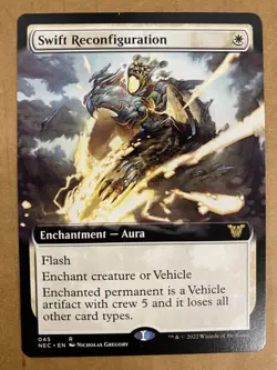 MTG 1x EXTENDED ART Swift Reconfiguration # 45 Kamigawa Neon Dynasty Magic x1 NM - Image 1