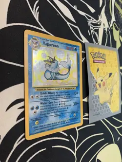 Pokemon Vaporeon 12/64 No Symbol Error Jungle Holographic 061 💎NM💎 - Image 2