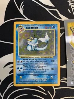 Pokemon Vaporeon 12/64 No Symbol Error Jungle Holographic 061 💎NM💎 - Image 4