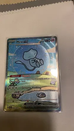 Pokemon Mew ex - 232/091 - SV: Paldean Fates - SIR - Bubble Mew PACK FRESH NM - Image 1