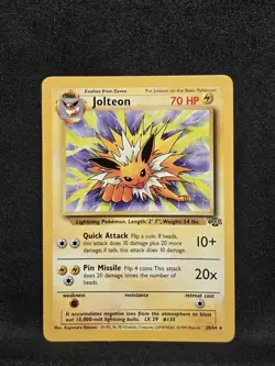 Vintage Pokemon TCG - Jungle - Jolteon 20/64 Regular: NM-/LP+ - Image 1