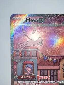 Mew ex 053 SVP Black Star Promo Full Art EX 180HP Holo English Pokemon TCG NM - Image 3