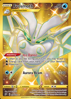 Frosmoth - 204/192 - Secret Rare NM, English Pokemon Rebel Clash - Image 1