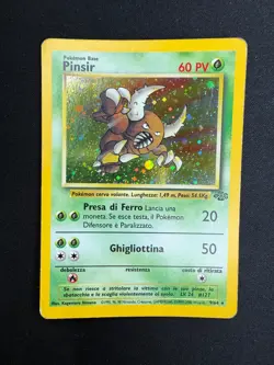 Pokemon Pinsir 9/64 Jungle Rara Holo Unlimited Wizards ITA Carte Vintage - Image 1