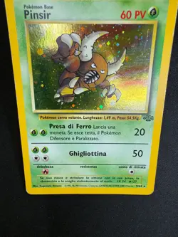 Pokemon Pinsir 9/64 Jungle Rara Holo Unlimited Wizards ITA Carte Vintage - Image 3