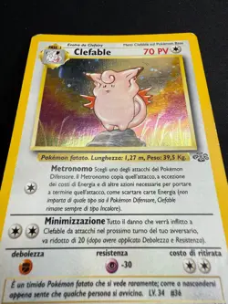 Pokemon Clefable 1/64 Jungle Rara Holo Unlimited Wizards ITA Carte Vintage - Image 4
