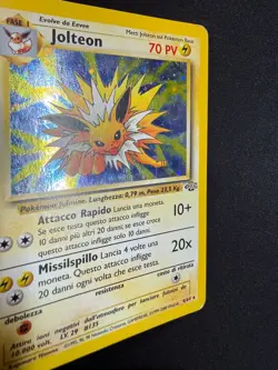 Pokemon Jolteon 4/64 Jungle Rara Holo Unlimited Wizards ITA Carte Vintage - Image 3