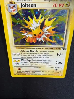 Pokemon Jolteon 4/64 Jungle Rara Holo Unlimited Wizards ITA Carte Vintage - Image 5