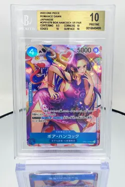 BGS 10 (9499) One Piece Boa Hancock - OP01-078 - Super Rare, Foil, Japanese - Image 3