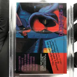 PSA 7 Marvel Card Deadpool 28 Gold Foil Signature Masterpieces 1994 - Image 4