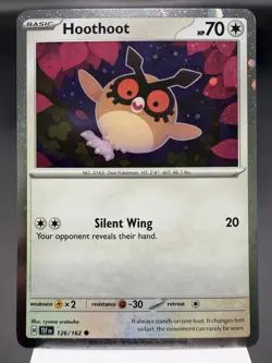 Hoothoot 126/162 - Cosmos Holo Promo - Temporal Forces Pokemon Card MINT - Image 1