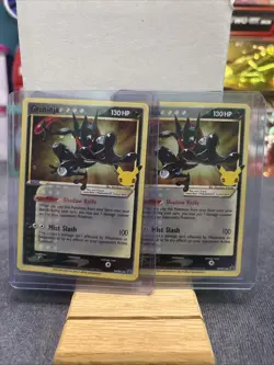 Pokemon TCG Greninja Gold Star SWSH144 Celebrations Black Star Promo Card - Image 1