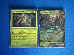 Wo-Chien EX Paldea Evolved +Paradox Rift Holo Rare 2-card lot - ships PWE - Image 1