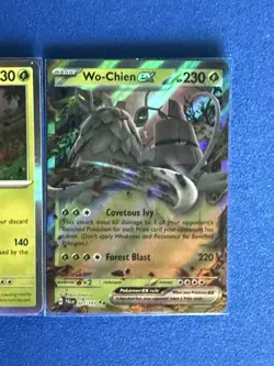 Wo-Chien EX Paldea Evolved +Paradox Rift Holo Rare 2-card lot - ships PWE - Image 3