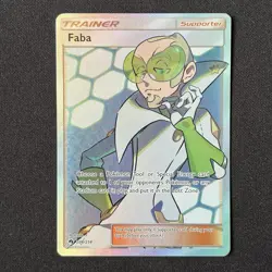 Faba 208/214 Full Art Lost Thunder Pokemon Card - Image 2