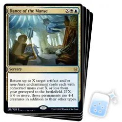 DANCE OF THE MANSE X4 Throne Of Eldraine ELD Magic MTG MINT CARD - Image 1