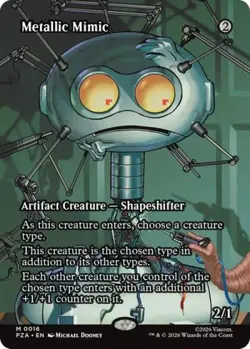 Metallic Mimic (Borderless) -Foil Near Mint MTG - Image 1