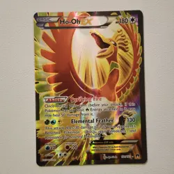 Pokemon TCG Ho-Oh EX Full Art Ultra Holo Rare Card 121/122 XY Breakpoint 2016 - Image 1