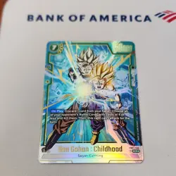Son Gohan Dragon Ball Super Card Game Childhood FB01-140 SCR Full Art Holo - Image 1