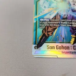 Son Gohan Dragon Ball Super Card Game Childhood FB01-140 SCR Full Art Holo - Image 2