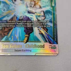 Son Gohan Dragon Ball Super Card Game Childhood FB01-140 SCR Full Art Holo - Image 3
