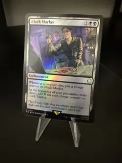 MTG Magic the Gathering Black Market (183/1190) Fallout NM FOIL - Image 1