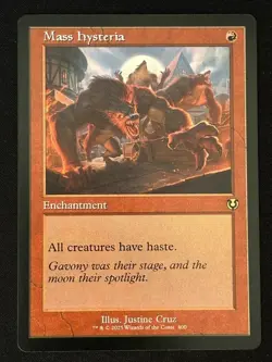 1x MTG Mass Hysteria (Retro Frame) - Innistrad Remastered (INR) #400 - Magic - Image 1