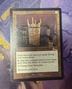 MTG Grim Monolith Urza's Legacy - LP Lightly Played - Image 1