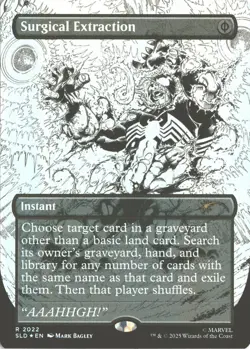 MTG Surgical Extraction (2022) (Rainbow Foil) Borderless Secret Lair Venom NM - Image 1