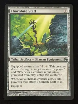 1x MTG Thornbite Staff - Morningtide (MOR) #145 - Magic the Gathering - Image 1
