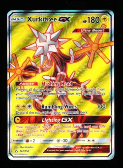 * * 1x Xurkitree GX 142/156 x1 * * Ultra Prism Pokemon Unplayed NM - Image 1