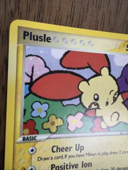2006 Pokemon TCG Plusle Holo Rare 5/17 Pop Series 3 LP-MP - Image 2