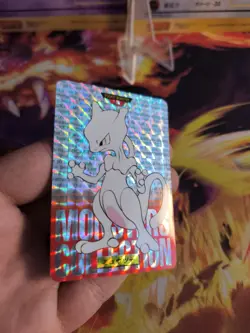 Pokemon Card Holo Mewtwo Mewtu Carddass Monsters Collection Prism japanese Exc - Image 4