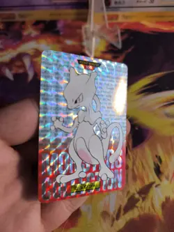 Pokemon Card Holo Mewtwo Mewtu Carddass Monsters Collection Prism japanese Exc - Image 5