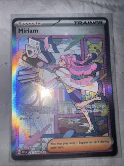 Pokemon TCG Miriam Scarlet & Violet Holo Special Trainer Card 251/198 Base Set - Image 1