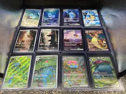 Pokemon 151 Starter Art Set, 12 Cards. Charizard, Venusaur, Blastoise Alt & More - Image 1