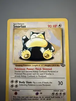 Snorlax 27/64 | Jungle | Rare Pokemon Card | HP - Image 3