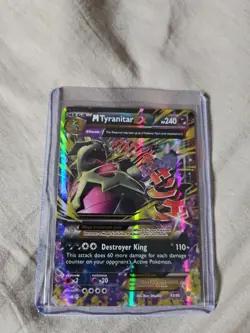 Pokemon TCG Mega M Tyranitar EX Holo Rare Card Ancient Origins 43/98 - Image 1